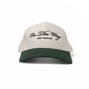 On The Way “ONE TWELVES” Two-Tone Green & Cream Baseball Hat
